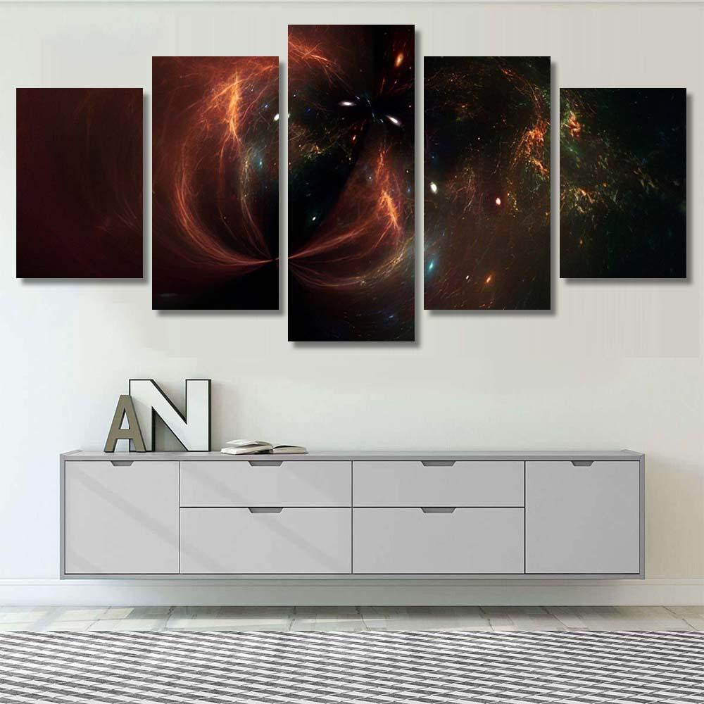 Lanets Galaxy Science Fiction Wallpaper Astronomy Galaxy Sky and Space Multi Piece Panel Canvas Home Decor Housewarming Gift Ideas Poster Canvas Gallery Prints