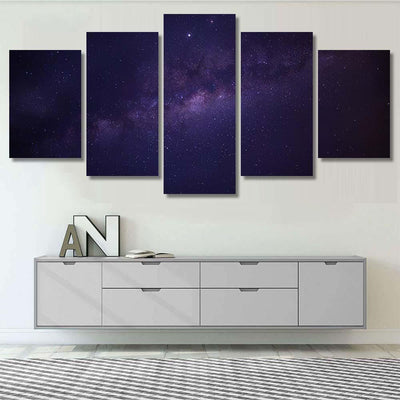 Panorama View Universe Space Shot Milky Galaxy Sky and Space Multi Piece Panel Canvas Home Decor Housewarming Gift Ideas Poster Canvas Gallery Prints