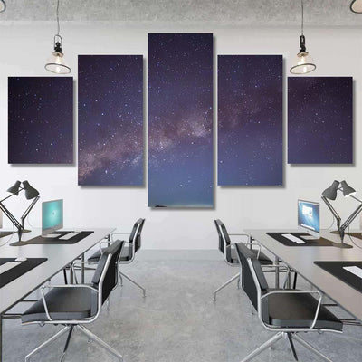 Milky Way Galaxy Many Stars Rise Galaxy Sky and Space Multi Piece Panel Canvas Home Decor Housewarming Gift Ideas Poster Canvas Gallery Prints