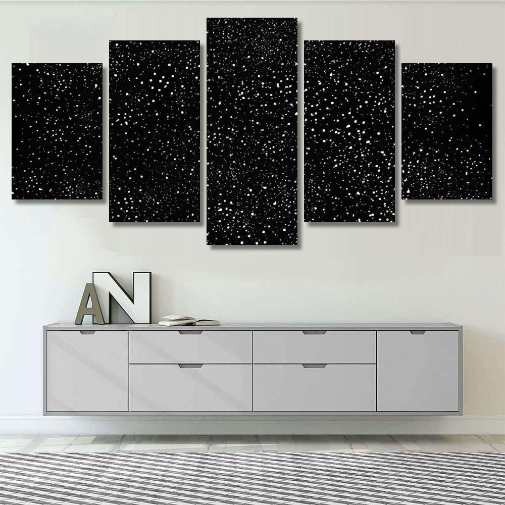 Stars Dust Scattered Glitter Comet Galaxy 1 Galaxy Sky and Space Multi Piece Panel Canvas Home Decor Housewarming Gift Ideas Poster Canvas Gallery Prints