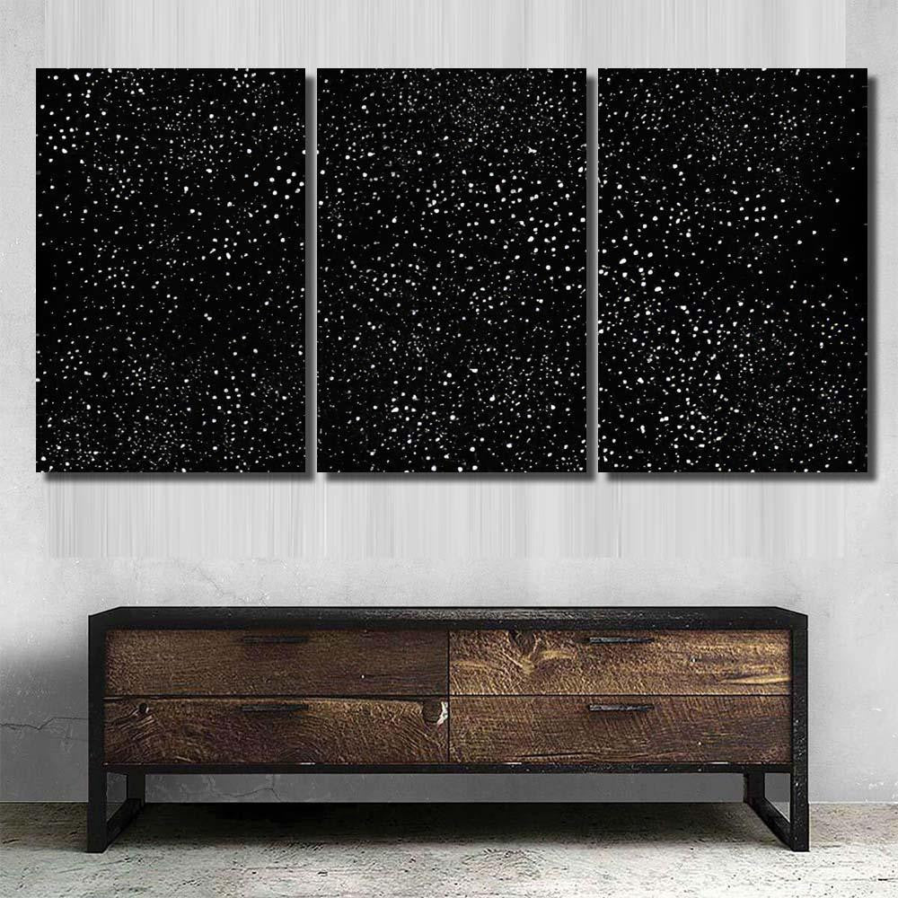 Stars Dust Scattered Glitter Comet Galaxy 1 Galaxy Sky and Space Multi Piece Panel Canvas Home Decor Housewarming Gift Ideas Poster Canvas Gallery Prints