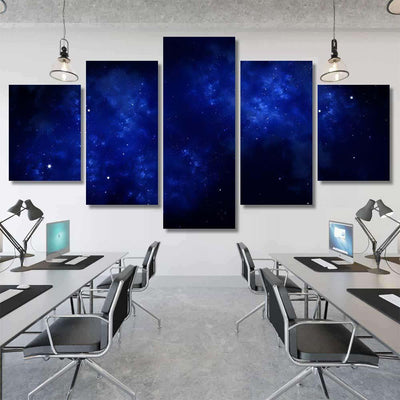 Starry Night Sky Deep Outer Space Galaxy Sky and Space Multi Piece Panel Canvas Home Decor Housewarming Gift Ideas Poster Canvas Gallery Prints