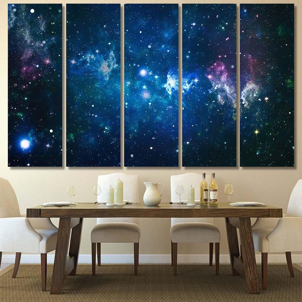 High Definition Star Field Background Starry 2 1 Galaxy Sky and Space Multi Piece Panel Canvas Home Decor Housewarming Gift Ideas Poster Canvas Gallery Prints