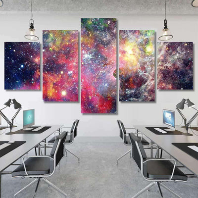 Starry Outer Space Background Texture Elements Galaxy Sky and Space Multi Piece Panel Canvas Home Decor Housewarming Gift Ideas Poster Canvas Gallery Prints