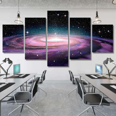 Spiral Galaxy Deep Spcae 3D Illustration 1 Galaxy Sky and Space Multi Piece Panel Canvas Home Decor Housewarming Gift Ideas Poster Canvas Gallery Prints