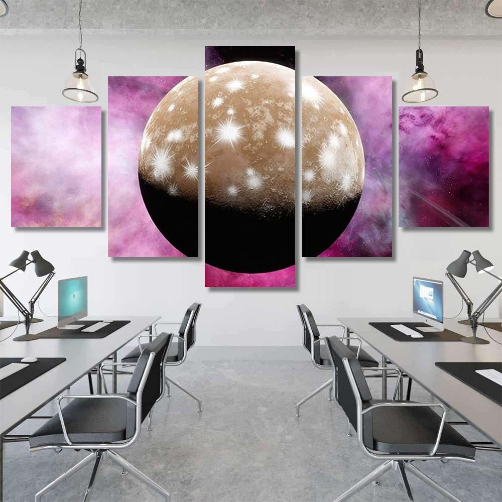 Space Background Fantasy 3D Render Galaxy Sky and Space Multi Piece Panel Canvas Home Decor Housewarming Gift Ideas Poster Canvas Gallery Prints