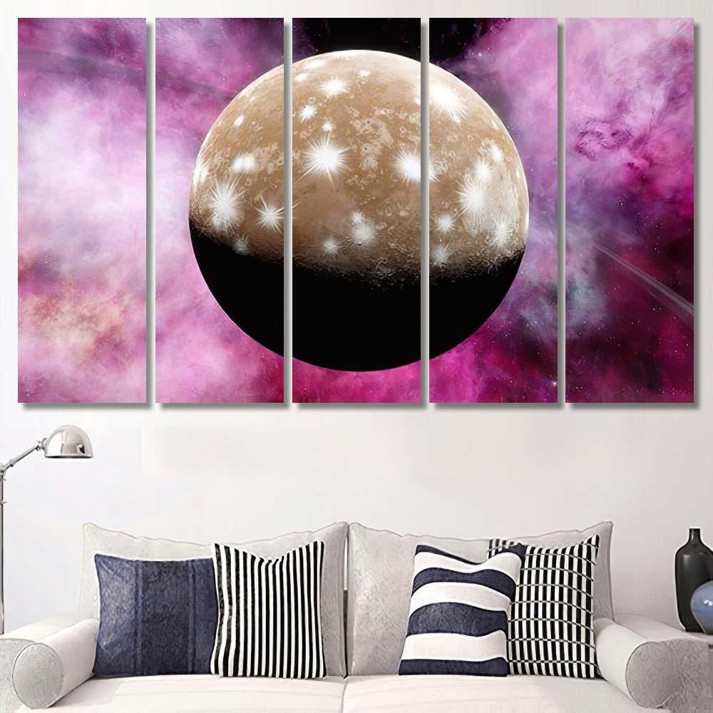 Space Background Fantasy 3D Render Galaxy Sky and Space Multi Piece Panel Canvas Home Decor Housewarming Gift Ideas Poster Canvas Gallery Prints