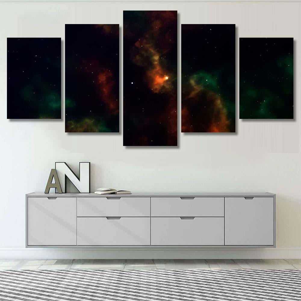 Space Background Fantastic Outer View Realistic 6 1 Galaxy Sky and Space Multi Piece Panel Canvas Home Decor Housewarming Gift Ideas Poster Canvas Gallery Prints