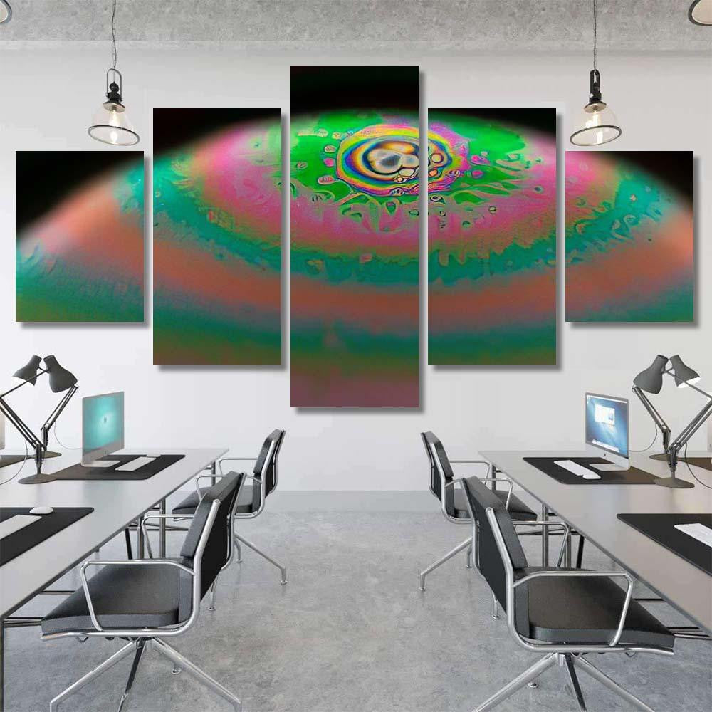 Psychedelic Abstract Planet Soap Bubble Light 20 Galaxy Sky and Space Multi Piece Panel Canvas Home Decor Housewarming Gift Ideas Poster Canvas Gallery Prints