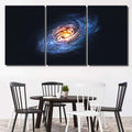 Spiral Galaxy On Cosmic Background Vector Galaxy Sky and Space Multi Piece Panel Canvas Home Decor Housewarming Gift Ideas Poster Canvas Gallery Prints