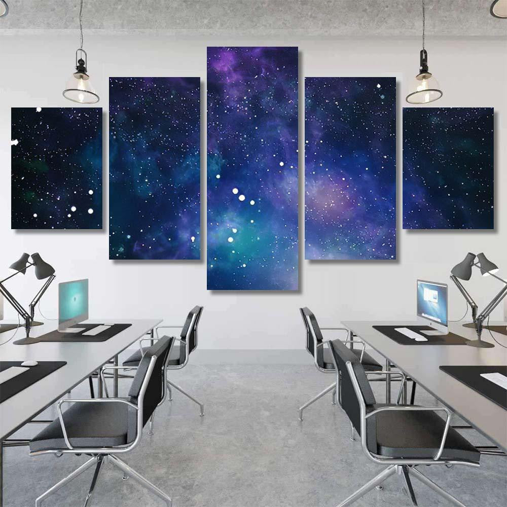High Definition Star Field Background Starry 4 1 Galaxy Sky and Space Multi Piece Panel Canvas Home Decor Housewarming Gift Ideas Poster Canvas Gallery Prints