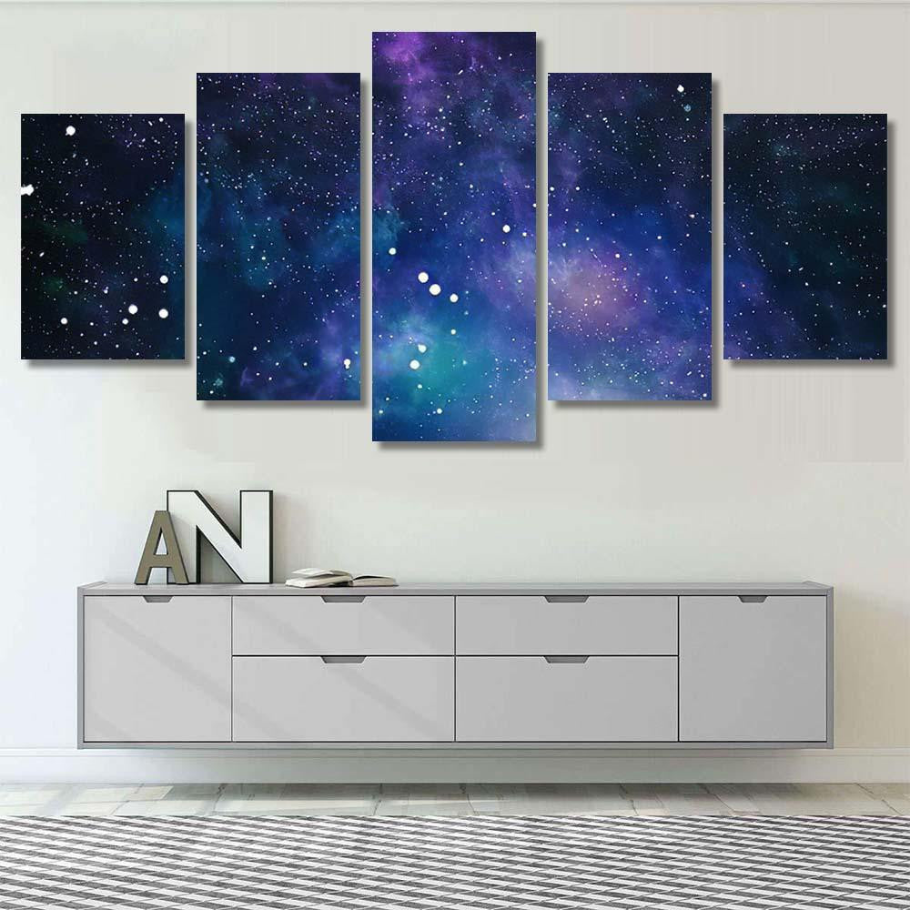 High Definition Star Field Background Starry 4 1 Galaxy Sky and Space Multi Piece Panel Canvas Home Decor Housewarming Gift Ideas Poster Canvas Gallery Prints