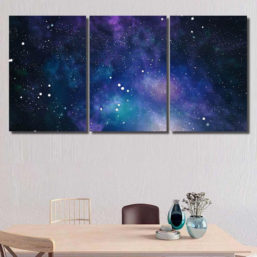 High Definition Star Field Background Starry 4 1 Galaxy Sky and Space Multi Piece Panel Canvas Home Decor Housewarming Gift Ideas Poster Canvas Gallery Prints