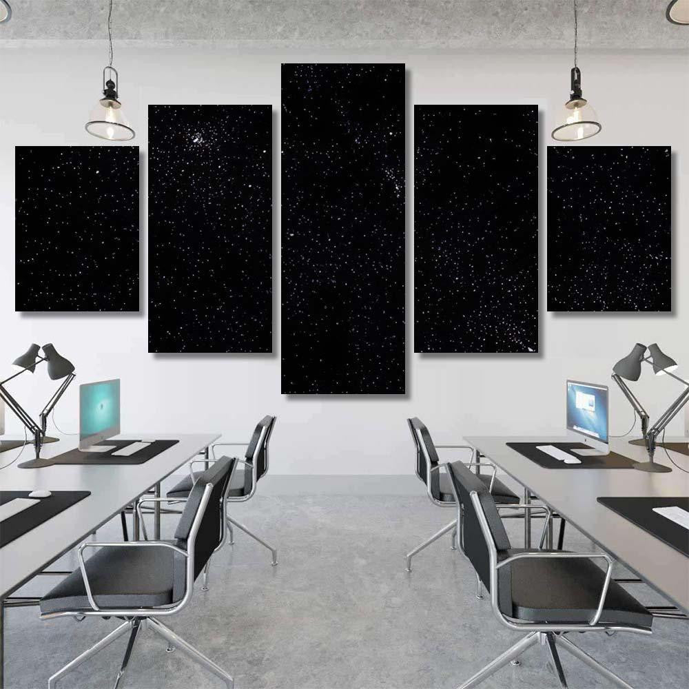 Stars Galaxy Space Sky Starry Night Galaxy Sky and Space Multi Piece Panel Canvas Home Decor Housewarming Gift Ideas Poster Canvas Gallery Prints