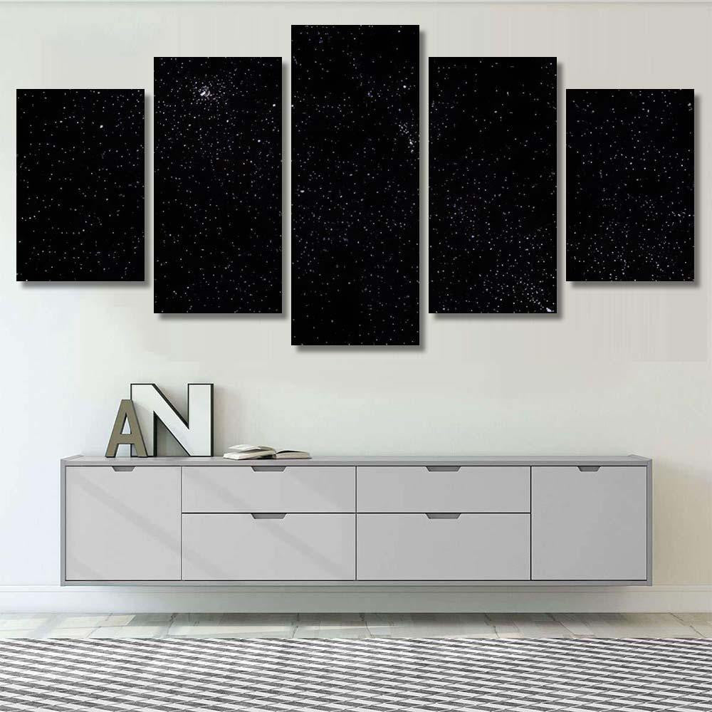 Stars Galaxy Space Sky Starry Night Galaxy Sky and Space Multi Piece Panel Canvas Home Decor Housewarming Gift Ideas Poster Canvas Gallery Prints