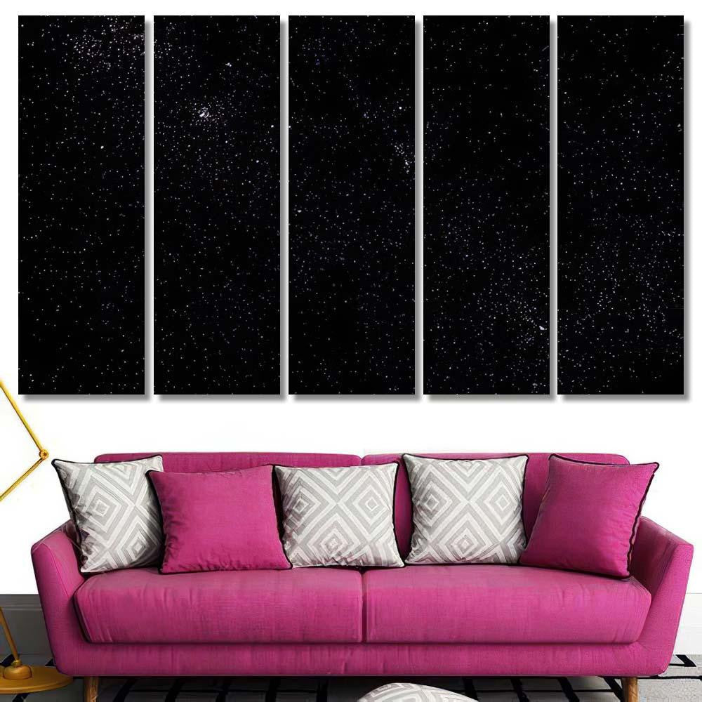 Stars Galaxy Space Sky Starry Night Galaxy Sky and Space Multi Piece Panel Canvas Home Decor Housewarming Gift Ideas Poster Canvas Gallery Prints