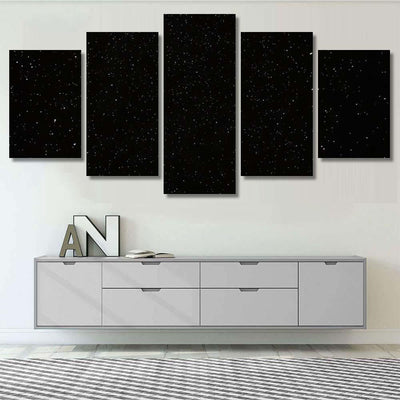 Narural Real Night Sky Stars Background 4 Galaxy Sky and Space Multi Piece Panel Canvas Home Decor Housewarming Gift Ideas Poster Canvas Gallery Prints
