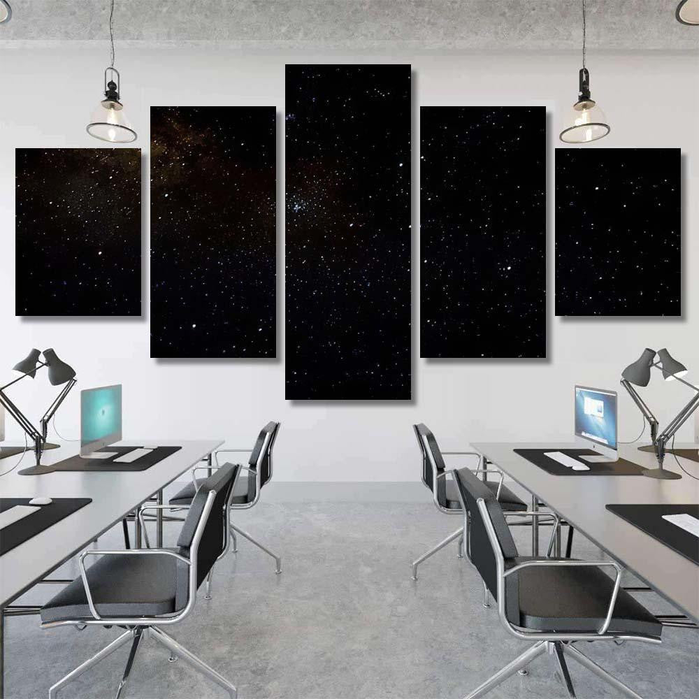Stars Galaxy Outer Space Sky Night 4 Galaxy Sky and Space Multi Piece Panel Canvas Home Decor Housewarming Gift Ideas Poster Canvas Gallery Prints