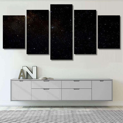 Stars Galaxy Outer Space Sky Night 4 Galaxy Sky and Space Multi Piece Panel Canvas Home Decor Housewarming Gift Ideas Poster Canvas Gallery Prints