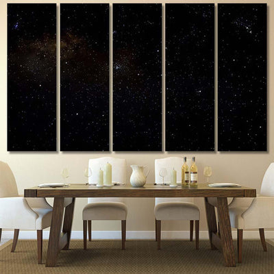 Stars Galaxy Outer Space Sky Night 4 Galaxy Sky and Space Multi Piece Panel Canvas Home Decor Housewarming Gift Ideas Poster Canvas Gallery Prints