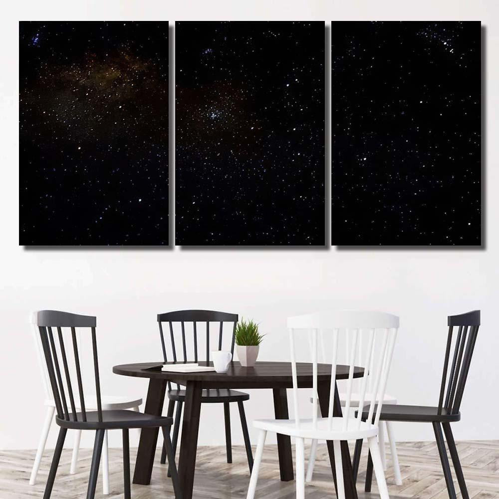 Stars Galaxy Outer Space Sky Night 4 Galaxy Sky and Space Multi Piece Panel Canvas Home Decor Housewarming Gift Ideas Poster Canvas Gallery Prints