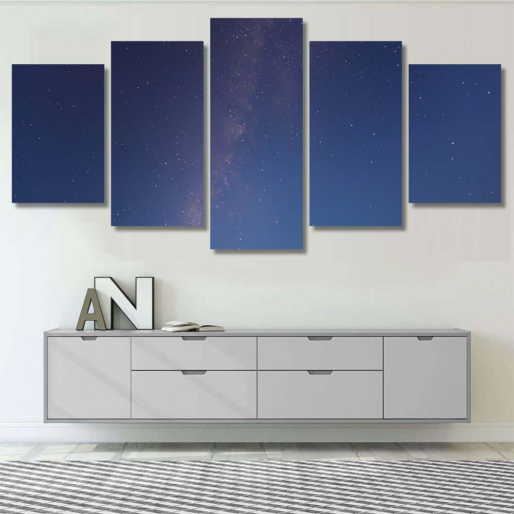 Milky Way Galaxy Stars Space Dust 13 1 Galaxy Sky and Space Multi Piece Panel Canvas Home Decor Housewarming Gift Ideas Poster Canvas Gallery Prints