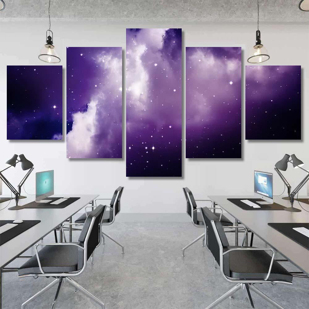 Space Night Sky Cloud Stars 1 1 Galaxy Sky and Space Multi Piece Panel Canvas Home Decor Housewarming Gift Ideas Poster Canvas Gallery Prints