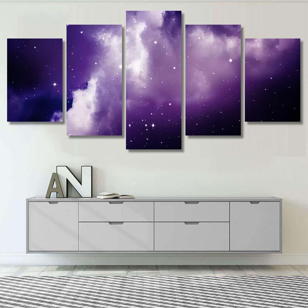 Space Night Sky Cloud Stars 1 1 Galaxy Sky and Space Multi Piece Panel Canvas Home Decor Housewarming Gift Ideas Poster Canvas Gallery Prints