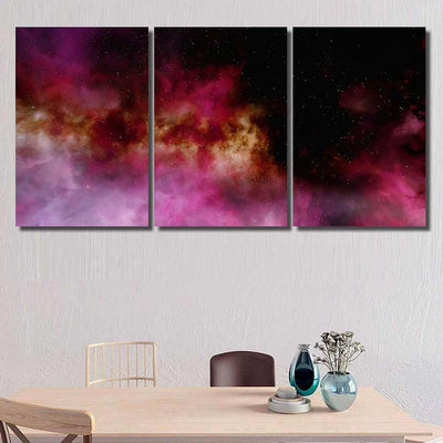 Space Background Fantasy Nebula 3D Render Galaxy Sky and Space Multi Piece Panel Canvas Home Decor Housewarming Gift Ideas Poster Canvas Gallery Prints