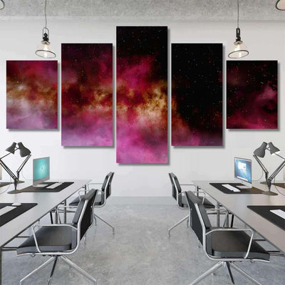 Space Background Fantasy Nebula 3D Render Galaxy Sky and Space Multi Piece Panel Canvas Home Decor Housewarming Gift Ideas Poster Canvas Gallery Prints