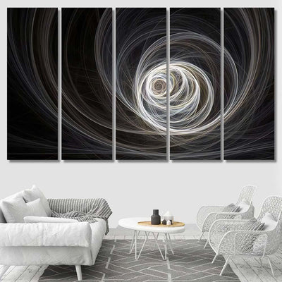 Spiral Circles 3D Digital Generated This Galaxy Sky and Space Multi Piece Panel Canvas Home Decor Housewarming Gift Ideas Poster Canvas Gallery Prints