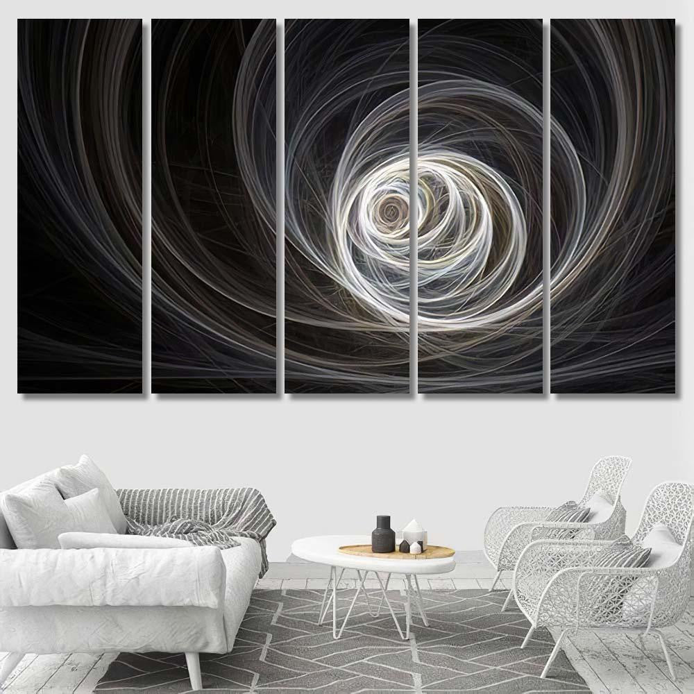 Spiral Circles 3D Digital Generated This Galaxy Sky and Space Multi Piece Panel Canvas Home Decor Housewarming Gift Ideas Poster Canvas Gallery Prints