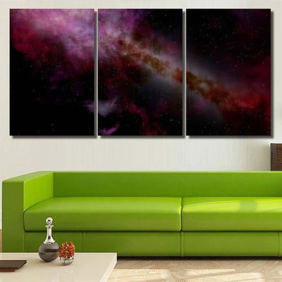 Light Purple Fantastic Nebula Galaxy 3D 4 Galaxy Sky and Space Multi Piece Panel Canvas Home Decor Housewarming Gift Ideas Poster Canvas Gallery Prints