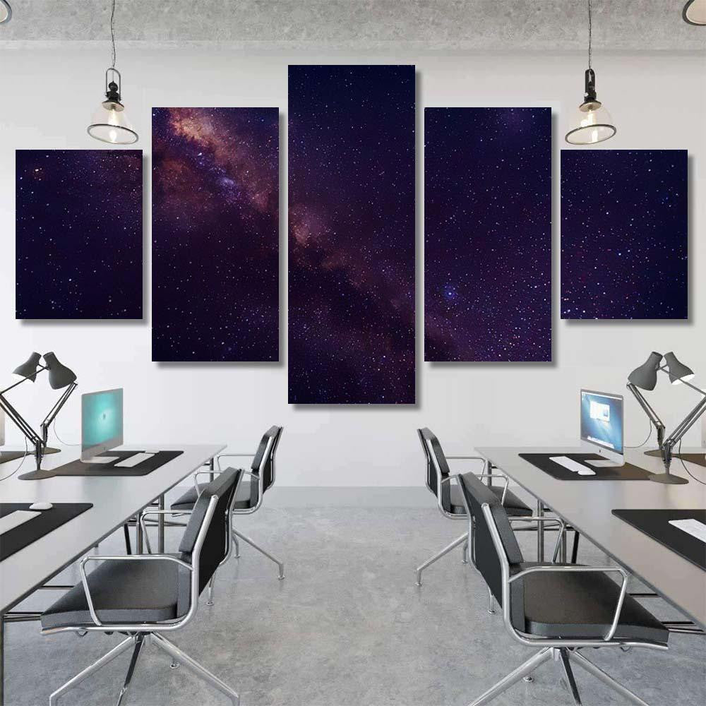 Milky Way Galaxy Star Space Dust 1 1 Galaxy Sky and Space Multi Piece Panel Canvas Home Decor Housewarming Gift Ideas Poster Canvas Gallery Prints