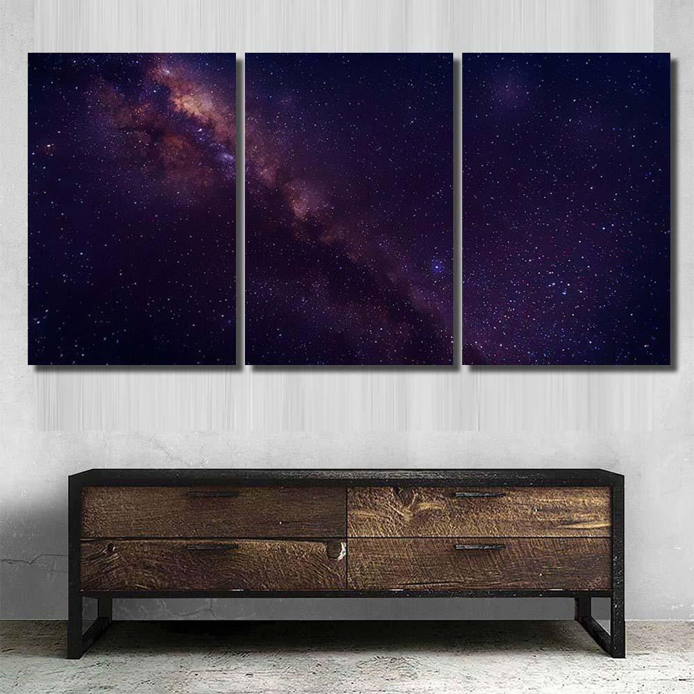 Milky Way Galaxy Star Space Dust 1 1 Galaxy Sky and Space Multi Piece Panel Canvas Home Decor Housewarming Gift Ideas Poster Canvas Gallery Prints
