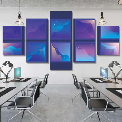 Large Set Vibrant Universe Backgrounds Small Galaxy Sky and Space Multi Piece Panel Canvas Home Decor Housewarming Gift Ideas Poster Canvas Gallery Prints