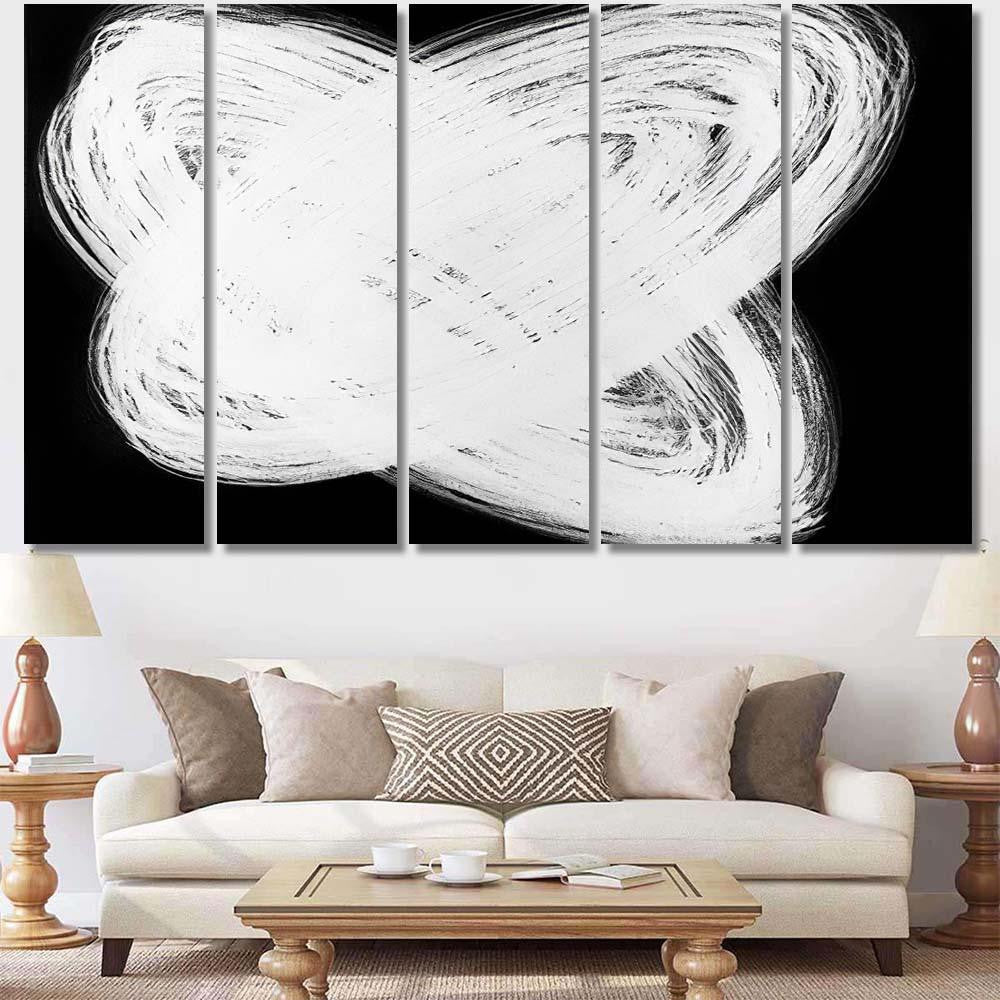 Harmony Energy Meeting Two Galaxies Abstract 1 Galaxy Sky and Space Multi Piece Panel Canvas Home Decor Housewarming Gift Ideas Poster Canvas Gallery Prints
