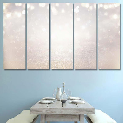 Glitter Vintage Lights Background Silver Light 4 1 Galaxy Sky and Space Multi Piece Panel Canvas Home Decor Housewarming Gift Ideas Poster Canvas Gallery Prints
