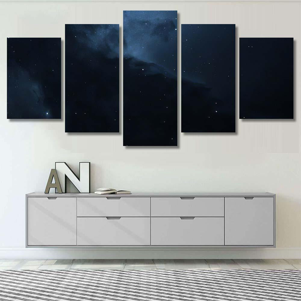 Starfield Deep Space Many Light Years 1 Galaxy Sky and Space Multi Piece Panel Canvas Home Decor Housewarming Gift Ideas Poster Canvas Gallery Prints