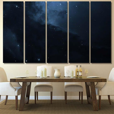 Starfield Deep Space Many Light Years 1 Galaxy Sky and Space Multi Piece Panel Canvas Home Decor Housewarming Gift Ideas Poster Canvas Gallery Prints