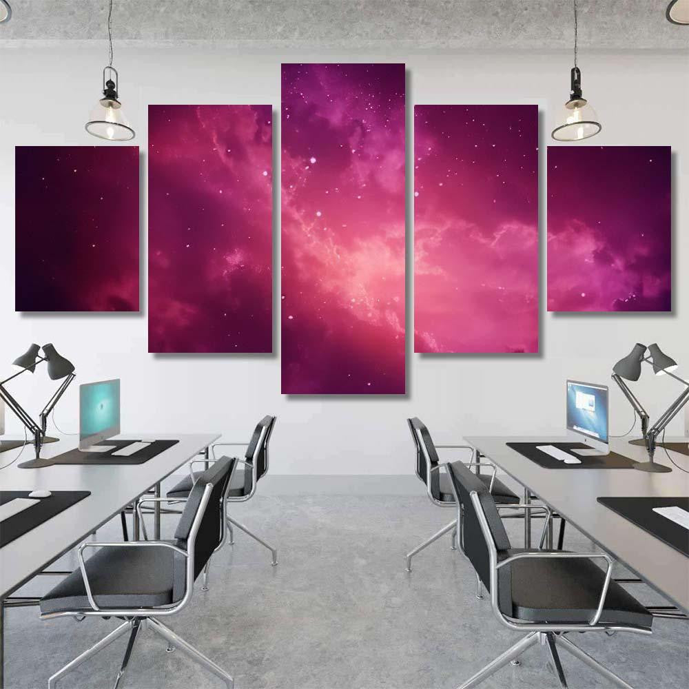 Space Night Sky Cloud Stars 2 1 Galaxy Sky and Space Multi Piece Panel Canvas Home Decor Housewarming Gift Ideas Poster Canvas Gallery Prints