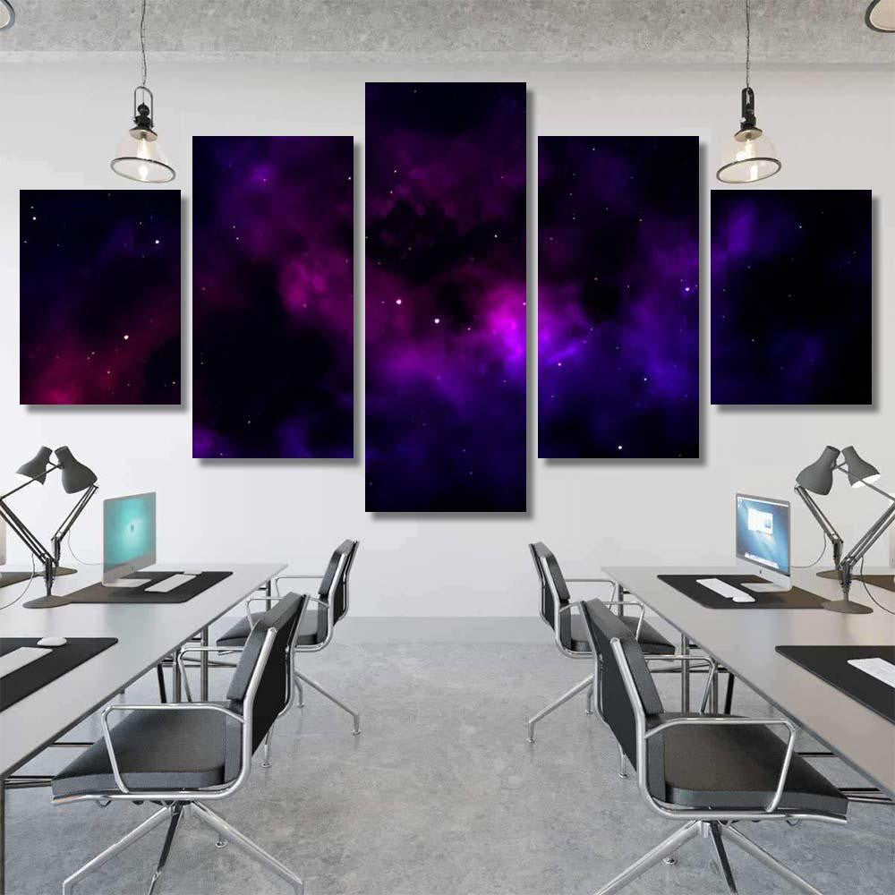 Space Background Fantastic Outer View Realistic 3 1 Galaxy Sky and Space Multi Piece Panel Canvas Home Decor Housewarming Gift Ideas Poster Canvas Gallery Prints