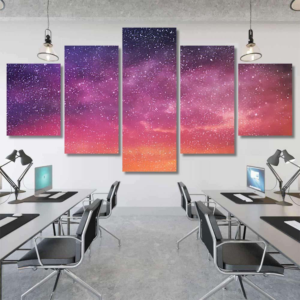 Magic Color Sky Background 1  1 Galaxy Sky and Space Multi Piece Panel Canvas Home Decor Housewarming Gift Ideas Poster Canvas Gallery Prints
