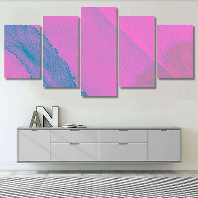 Ink Tie Dye Batik Pink Surreal Galaxy Sky and Space Multi Piece Panel Canvas Home Decor Housewarming Gift Ideas Poster Canvas Gallery Prints