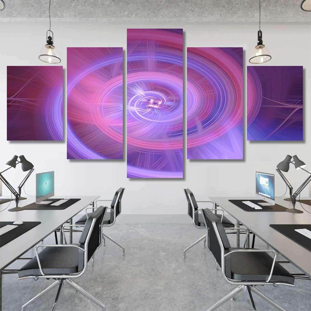 Spirally Rotating Colorful Black Hole Abstract Galaxy Sky and Space Multi Piece Panel Canvas Home Decor Housewarming Gift Ideas Poster Canvas Gallery Prints