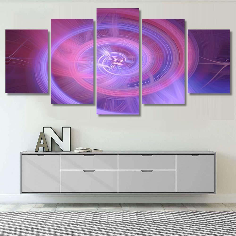 Spirally Rotating Colorful Black Hole Abstract Galaxy Sky and Space Multi Piece Panel Canvas Home Decor Housewarming Gift Ideas Poster Canvas Gallery Prints