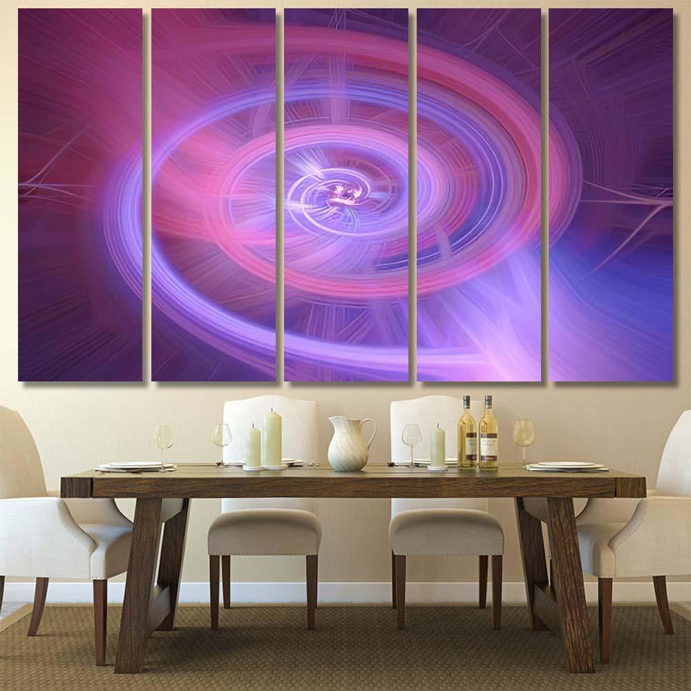 Spirally Rotating Colorful Black Hole Abstract Galaxy Sky and Space Multi Piece Panel Canvas Home Decor Housewarming Gift Ideas Poster Canvas Gallery Prints