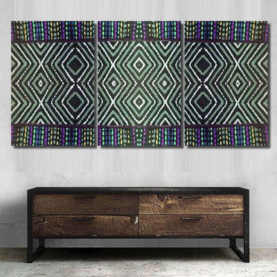 Psychedelic Endless Background Old Textile Print Galaxy Sky and Space Multi Piece Panel Canvas Home Decor Housewarming Gift Ideas Poster Canvas Gallery Prints