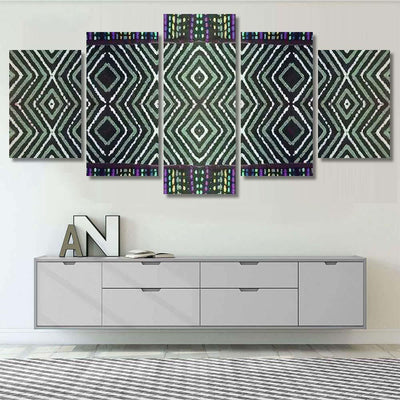 Psychedelic Endless Background Old Textile Print Galaxy Sky and Space Multi Piece Panel Canvas Home Decor Housewarming Gift Ideas Poster Canvas Gallery Prints