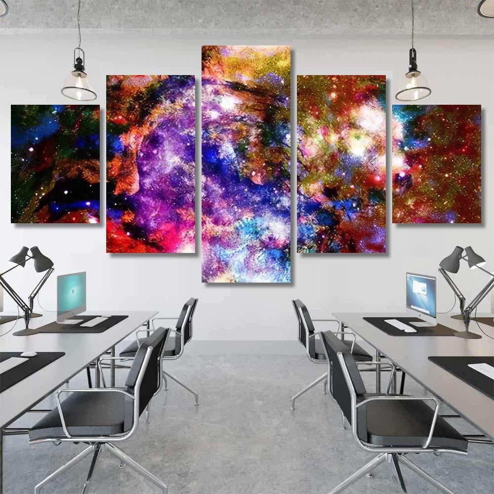 Stars Sky Universe Background Cosmos Interesting Galaxy Sky and Space Multi Piece Panel Canvas Home Decor Housewarming Gift Ideas Poster Canvas Gallery Prints